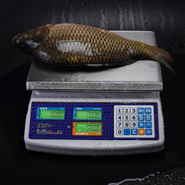 Trading table scales M-ER 329 AC-15.2 IP68 "Fisher" LCD