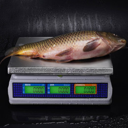 Trading table scales M-ER 329 AC-15.2 IP68 "Fisher" LCD