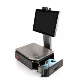 Scales with label printing M-ER 727 PM-32.5 (VISION-AI 15", USB, Ethernet, Wi-Fi)