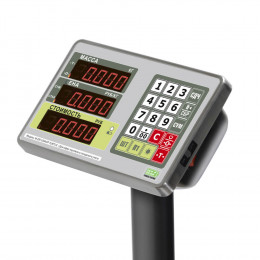 Trade floor scales M-ER 335 ACPU-60.10/20 "TURTLE" with calculation of the cost of goods LED