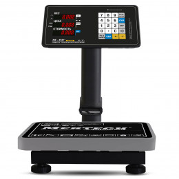 Trade floor scales M-ER 333 ACPU-60.20 with calculated cost LED