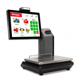 Scales with label printing M-ER 725 PM-32.5 (VISION-AI 15", USB, Ethernet, Wi-Fi)