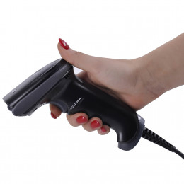 Wired barcode scanner MERTECH 2210 P2D SUPERLEAD black 3 m cable